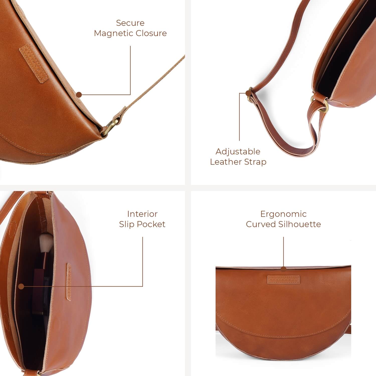 Oslo Umhängetasche | | Hellbraun